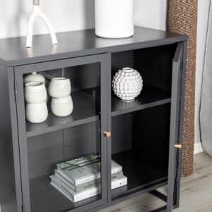 Bakal – Meuble de rangement – Gris – 40 x 85 x 85 cm