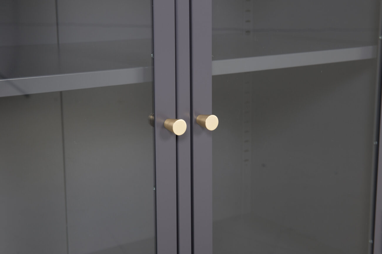 Bakal – Meuble de rangement – Gris – 40 x 85 x 85 cm