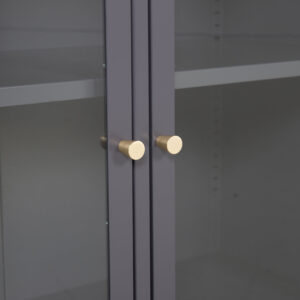 Bakal – Meuble de rangement – Gris – 40 x 85 x 85 cm