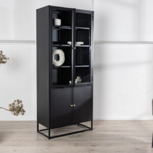 Bakal – Meuble de rangement – Noir – 41 x 190 x 80 cm
