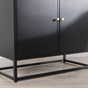 Bakal – Meuble de rangement – Noir – 41 x 190 x 80 cm