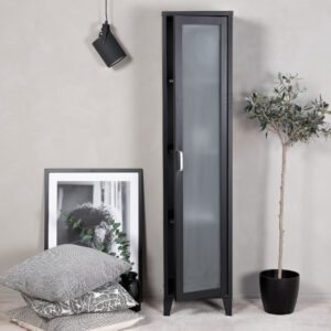 Acero – Meuble de rangement – Noir – 35 x 150 x 35 cm