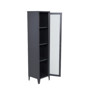 Acero – Meuble de rangement – Noir – 35 x 150 x 35 cm
