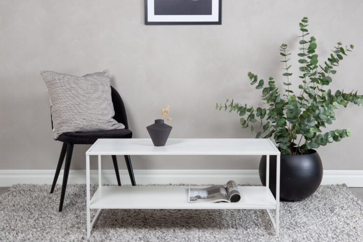 Staal – Table basse – Blanc – 102 x 43 cm