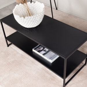 Staal – Table basse – Noir – 102 x 43 cm