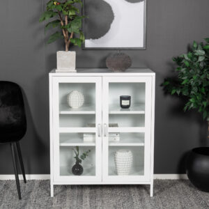 Acero – Meuble de rangement – Blanc – 43 x 97 x 80 cm