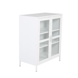 Acero – Meuble de rangement – Blanc – 43 x 97 x 80 cm