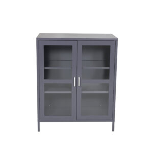 Acero – Meuble de rangement – Gris clair – 43 x 97 x 80 cm