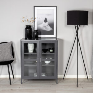 Acero – Meuble de rangement – Gris clair – 43 x 97 x 80 cm