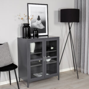 Acero – Meuble de rangement – Gris clair – 43 x 97 x 80 cm