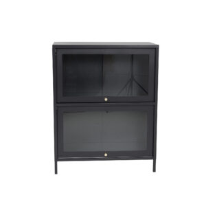 Bakal – Meuble de rangement – Noir – 40 x 100 x 80 cm