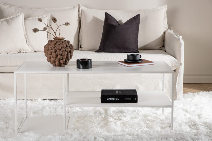 Staal – Table basse – Blanc – 120 x 50 cm