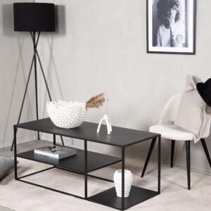 Staal – Table basse – Noir – 120 x 50 cm