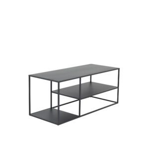 Staal – Table basse – Noir – 120 x 50 cm