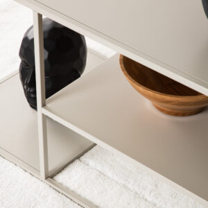 Staal – Table basse – Beige – 120 x 50 cm