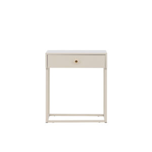 Bakal – Table de chevet – Beige – 43 x 41 cm