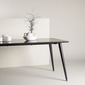 Dipp – Table à manger rectangulaire – Noir – 180 x 90 cm
