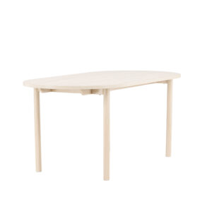 Andy – Table à manger ovale – Blanchi – 180 x 90 cm