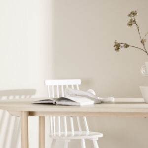Andy – Table à manger ovale – Blanchi – 180 x 90 cm