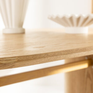 Isolde – Table à manger ovale – Naturel – 180 x 90 cm