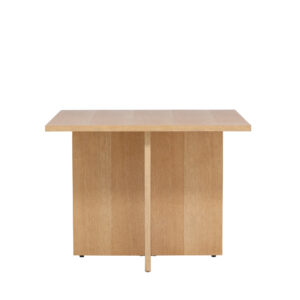 Leo – Table à manger rectangulaire – Naturel – 100 x 100 cm