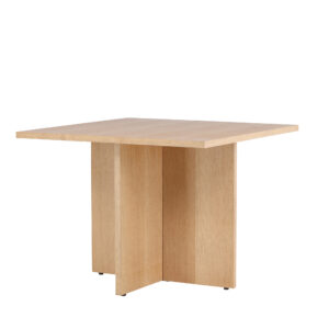 Leo – Table à manger rectangulaire – Naturel – 100 x 100 cm