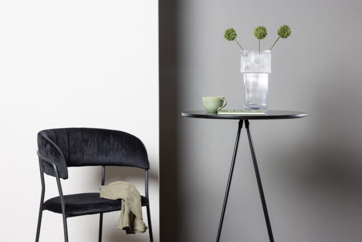 Bistro – Table de bar – Noir – ⌀60 cm