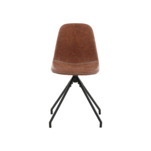 Polar – Chaise de salle à manger – Noir, Marron – 54 x 88 x 44 cm