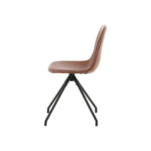 Polar – Chaise de salle à manger – Noir, Marron – 54 x 88 x 44 cm