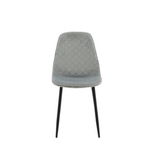 Polar – Chaise de salle à manger – Noir, Gris – 53 x 88 x 46 cm