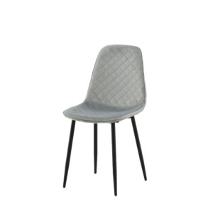 Polar – Chaise de salle à manger – Noir, Gris – 53 x 88 x 46 cm