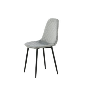 Polar – Chaise de salle à manger – Noir, Gris – 53 x 88 x 46 cm