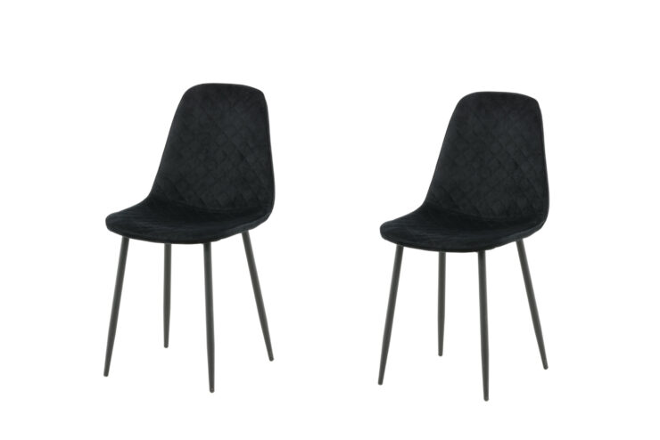 Polar – Chaise de salle à manger – Noir – 53 x 88 x 46 cm
