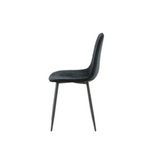 Polar – Chaise de salle à manger – Noir – 53 x 88 x 46 cm