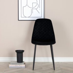 Polar – Chaise de salle à manger – Noir – 53 x 88 x 46 cm