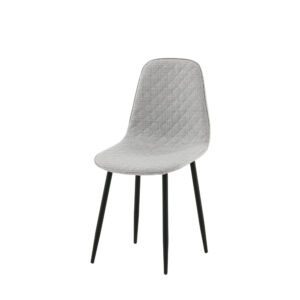 Polar – Chaise de salle à manger – Noir, Gris – 53 x 88 x 46 cm