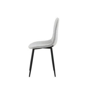 Polar – Chaise de salle à manger – Noir, Gris – 53 x 88 x 46 cm