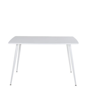 Polar – Table à manger rectangulaire – Blanc – 120 x 75 cm