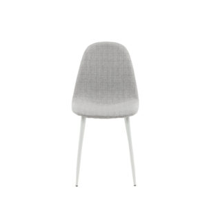 Polar – Chaise de salle à manger – Gris, Blanc – 53 x 88 x 46 cm