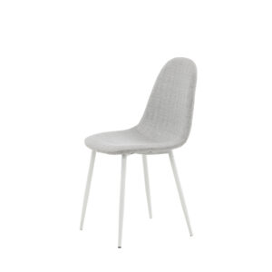 Polar – Chaise de salle à manger – Gris, Blanc – 53 x 88 x 46 cm