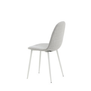 Polar – Chaise de salle à manger – Gris, Blanc – 53 x 88 x 46 cm
