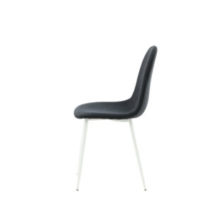 Polar – Chaise de salle à manger – Noir, Blanc – 53 x 88 x 46 cm