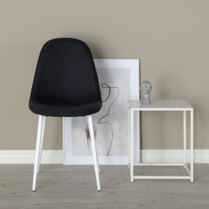 Polar – Chaise de salle à manger – Noir, Blanc – 53 x 88 x 46 cm