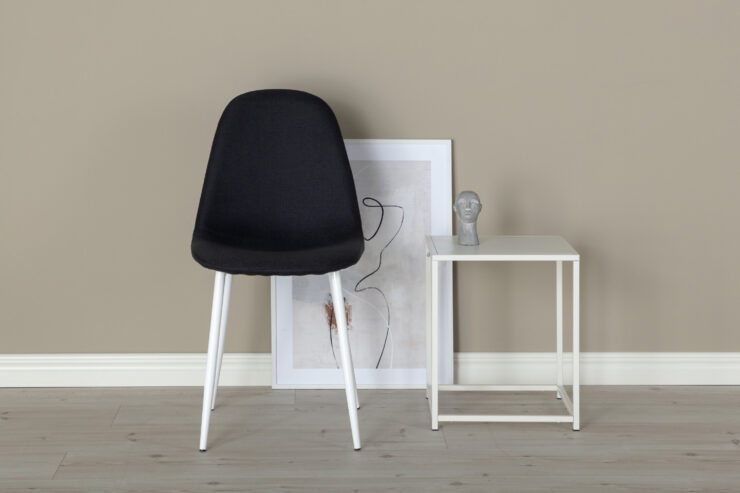 Polar – Chaise de salle à manger – Noir, Blanc – 53 x 88 x 46 cm