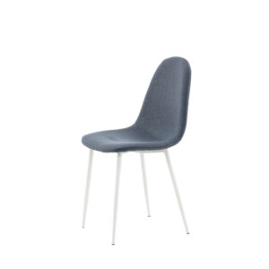 Polar – Chaise de salle à manger – Bleu, Blanc – 53 x 88 x 46 cm