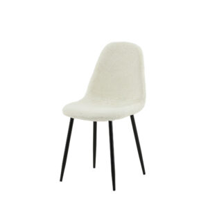 Polar – Chaise de salle à manger – Noir, Blanc – 53 x 88 x 46 cm