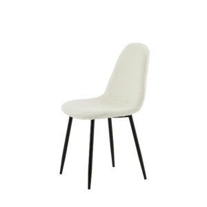 Polar – Chaise de salle à manger – Noir, Blanc – 53 x 88 x 46 cm