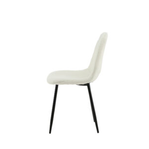 Polar – Chaise de salle à manger – Noir, Blanc – 53 x 88 x 46 cm