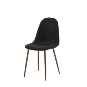 Polar – Chaise de salle à manger – Noir, Naturel – 53 x 88 x 46 cm
