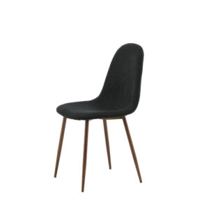 Polar – Chaise de salle à manger – Noir, Naturel – 53 x 88 x 46 cm